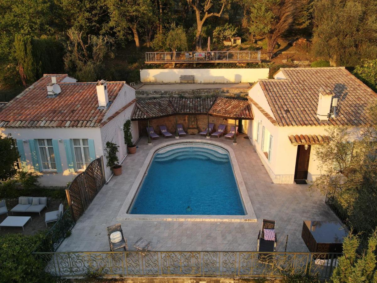 Apartment Cezanne With Heated Pool And Private Garden Chateauneuf-Grasse Esterno foto